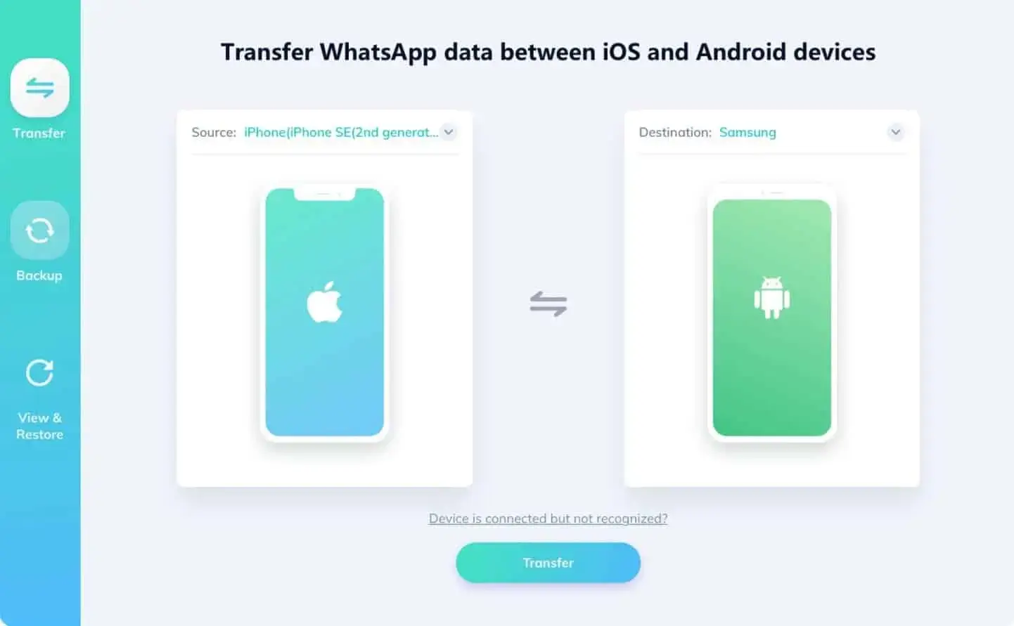 This is how WhatsApp messages are passed from Android to iPhone